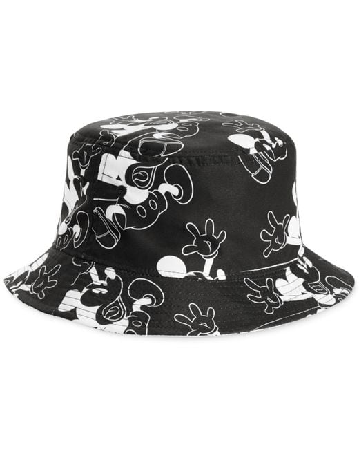 Neff Black Reversible Hey Mickey Bucket Hat for men