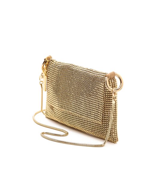 Gold mesh hotsell bag