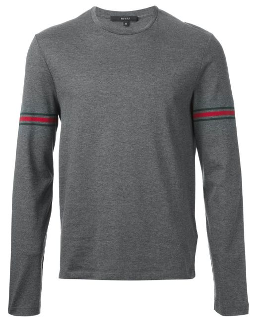 Gucci Gray Long Sleeve T-Shirt for men