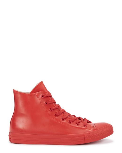 Converse Red Rubber Hi-top Trainers for men