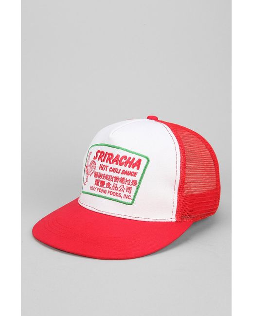 Urban Outfitters Sriracha Trucker Hat in Red for Men Lyst