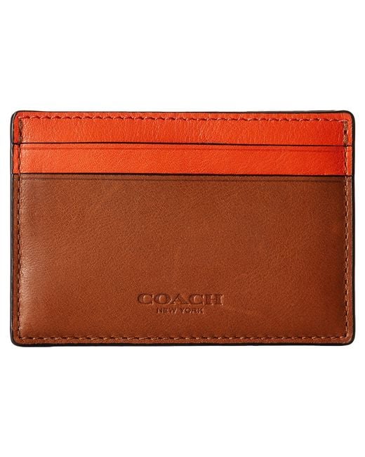 COACH Id Card Case And Money Clip Set in Brown for Men | Lyst
