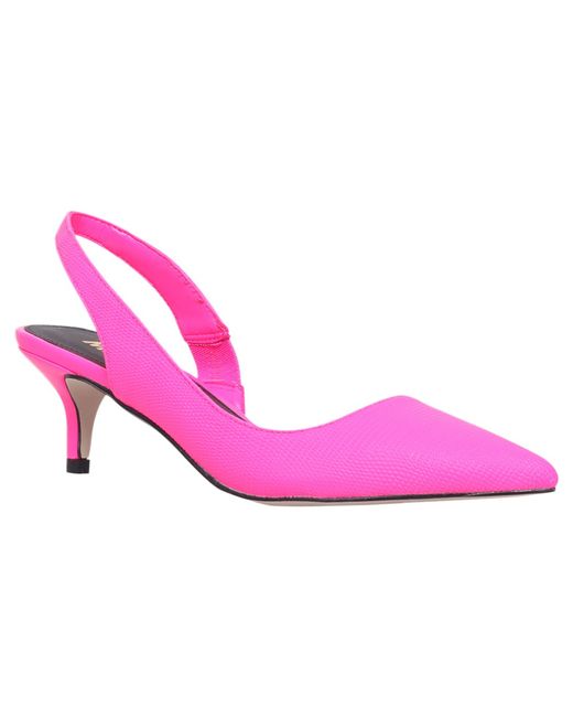 Miss Kg Pink Adelaide Kitten Heel Slingback Court Shoes