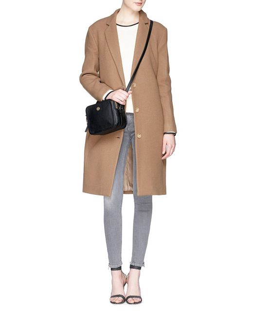 Tory burch saffiano zip bag store