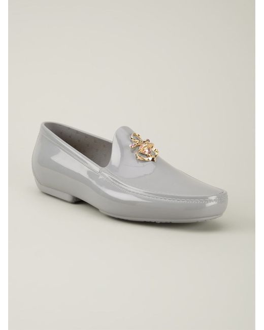 Vivienne Westwood Gray Anchor Loafers for men