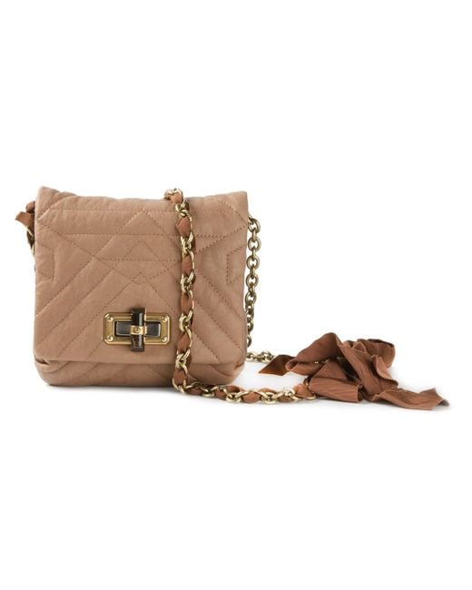 Lanvin Brown Mini 'Pop Happy' Crossbody Bag