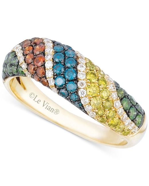 Le vian multi colored diamond ring best sale