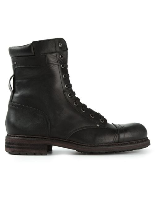 DIESEL Black 'Cassidy' Boots for men