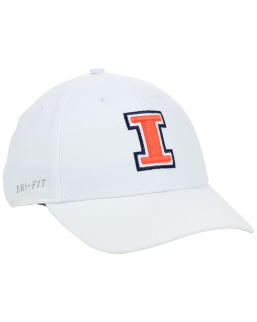 Nike Illinois Fighting Illini Ncaa Dri-Fit Swooshflex Cap in White