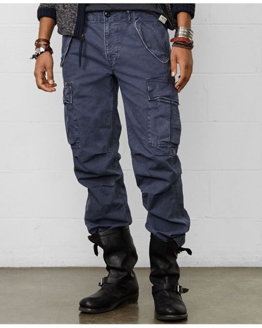 Ralph Lauren Field Cargo Pants in Blue for Men | Lyst