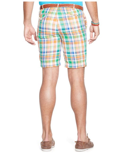 Hudson Madras Linen Shorts for Men 