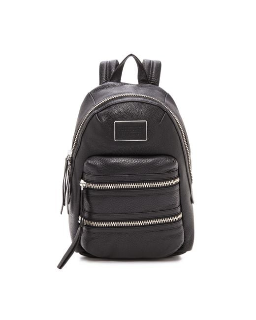 Marc By Marc Jacobs Black Domo Biker Backpack - Cement