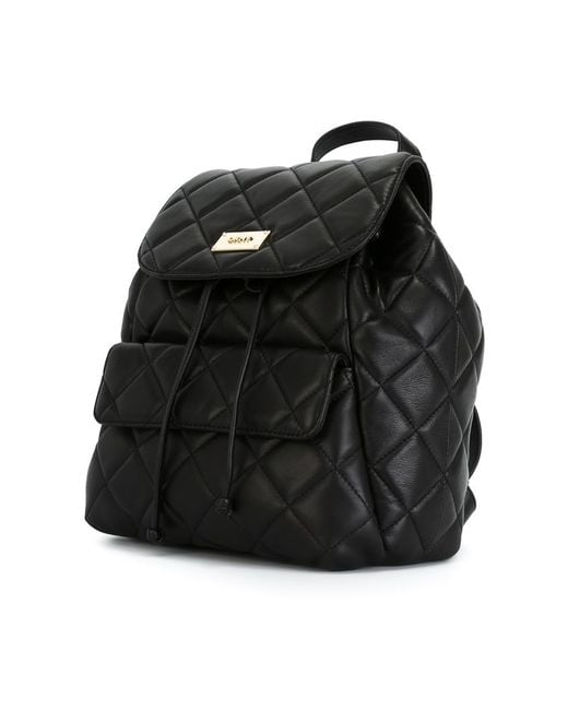 DKNY Black Quilted Backpack