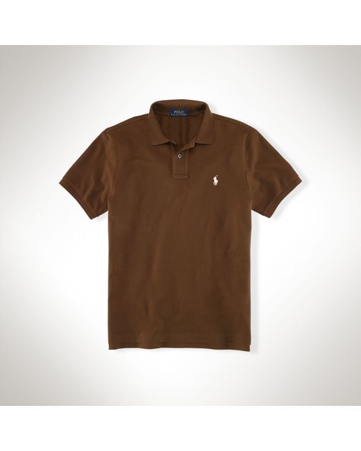 Polo Ralph Lauren Brown Classic Polo Shirt for men