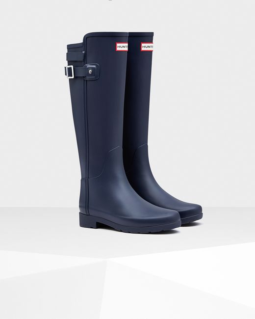 navy blue rain boots