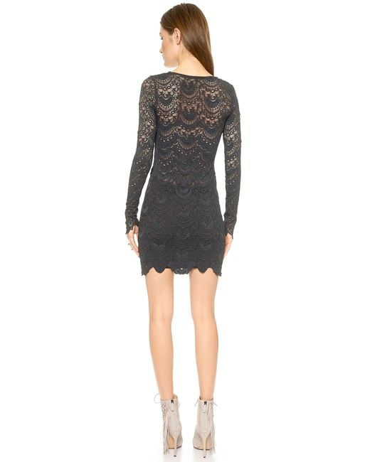Nightcap long hotsell sleeve lace dress