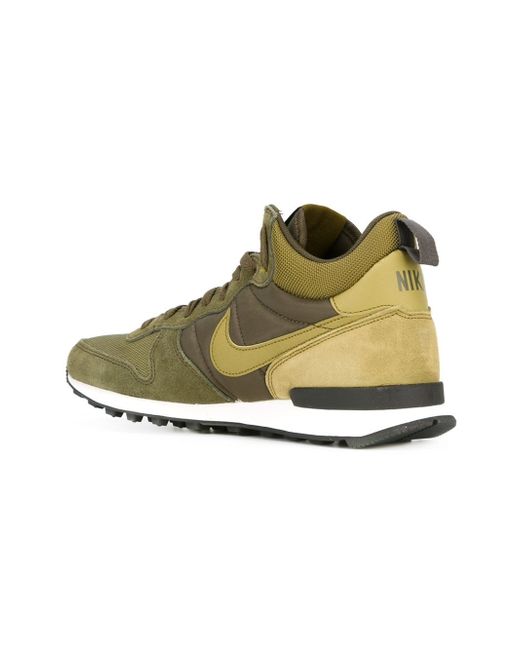 Nike Internationalist Mid Suede Mid-Top Sneakers in Green for Men | Lyst