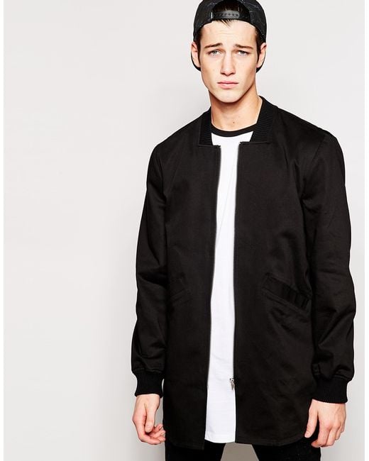 Black top longline bomber