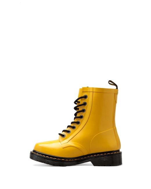 Dr. Martens Drench 8eye Rain Boot in Yellow | Lyst