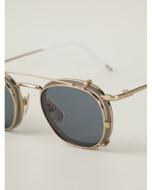 Thom browne clip on sunglasses sales