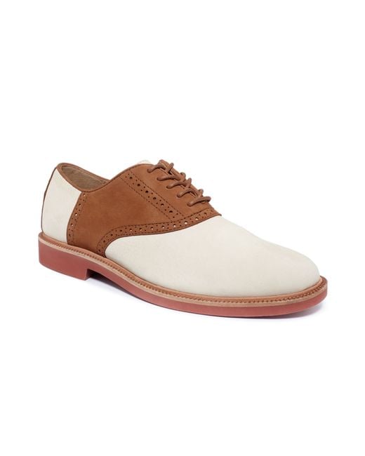 Ralph Lauren Polo Torrington Saddle Dress Shoes in Brown for Men | Lyst