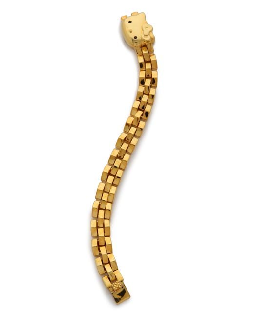 Noir Jewelry Metallic Hello Kitty Bracelet - Gold