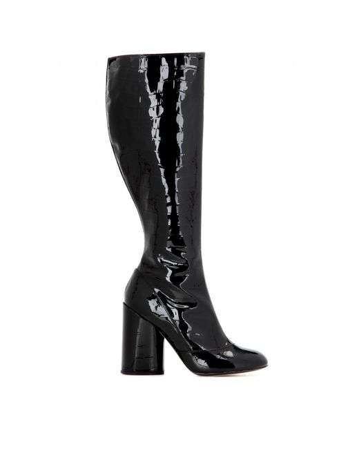 Marc Jacobs Black Patent Leather Knee-high Boots