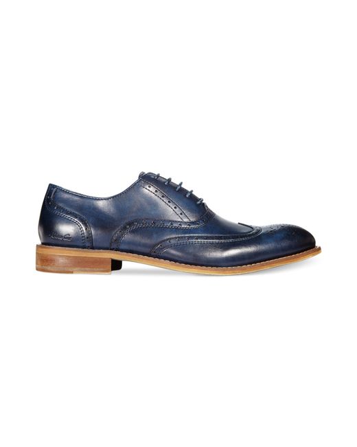 Kenneth Cole Blue From Scratch Wingtip Oxfords for men