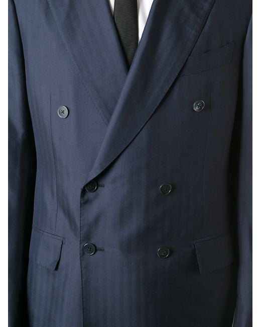 Ermenegildo zegna double discount breasted grey suit