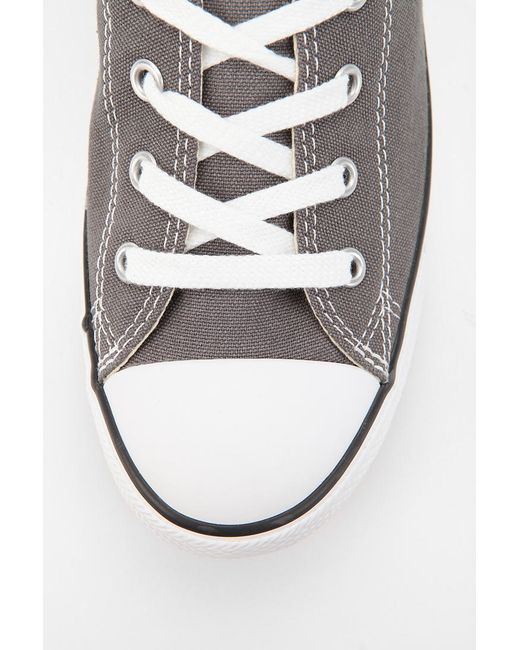 Converse Chuck Taylor All Star Dainty Womens Canvas Sneaker in Gray | Lyst