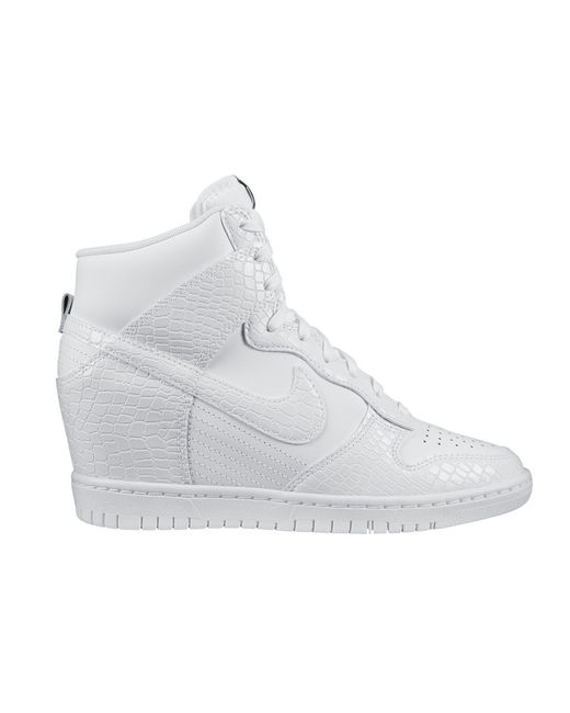 nike dunk sky hi white