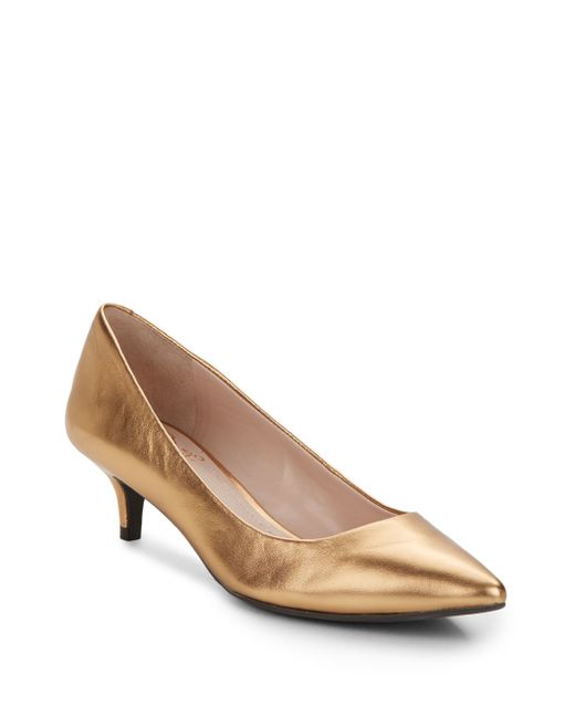 Point Toe Kitten Heel Pumps 