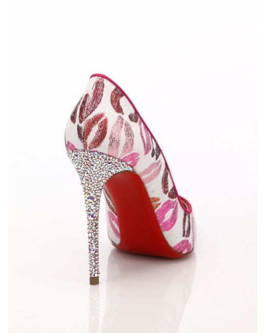 replicas shoes - Christian louboutin Cosmopump Point-toe Pumps in White (multi) | Lyst