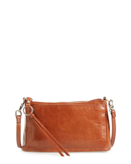 Hobo &#39;small Cadence&#39; Leather Crossbody Bag in Brown (HENNA) | Lyst