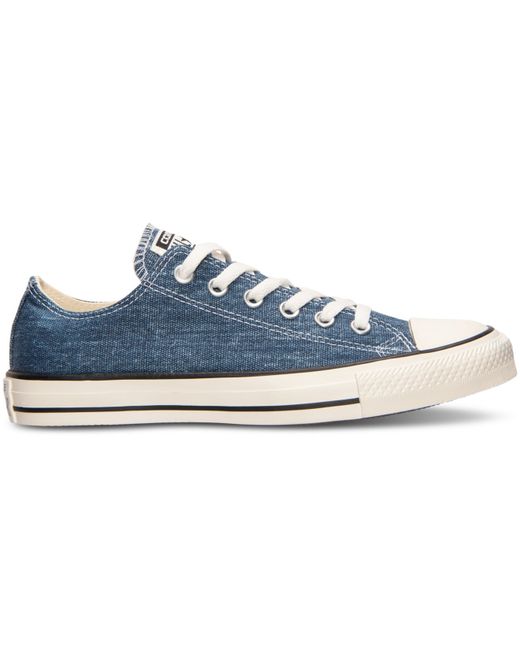 Converse Blue Men's Chuck Taylor Ox Denim Casual Sneakers From Finish Line for men