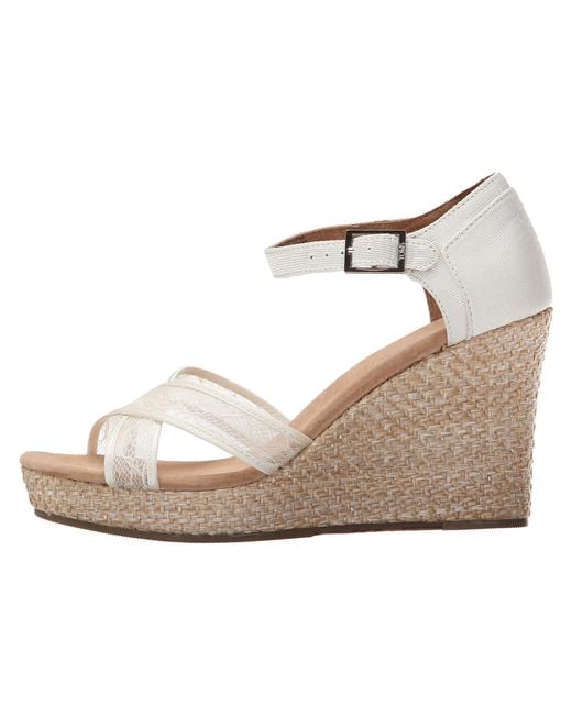 toms grosgrain wedge