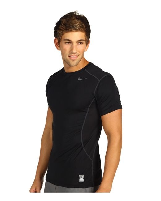 Nike Pro Combat Fitted 2.0 S/S Crew in Black for Men | Lyst