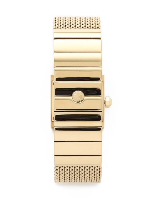 Tory Burch Ladies Sawyer Gold Mesh Band Bracelet Watch Amazon.com: Tory Burch Women main image 3