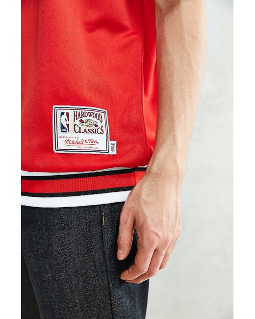 NBA Chicago Bulls Hardwood Classic Mitchell & Ness Mens Red Shooting Shirt  T-shirt – Stephen Sports