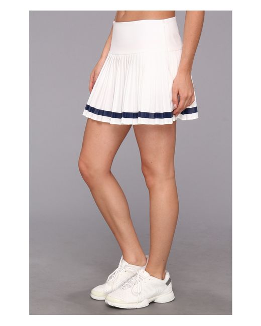 Lacoste white pleated tennis skirt hotsell