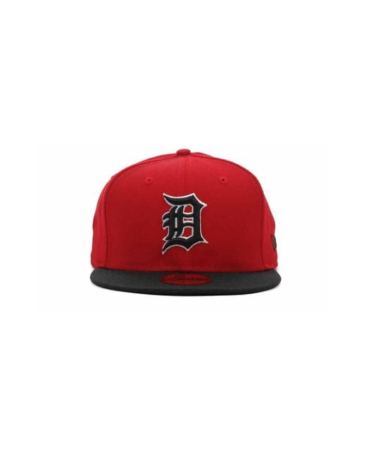 red and white detroit tigers hat