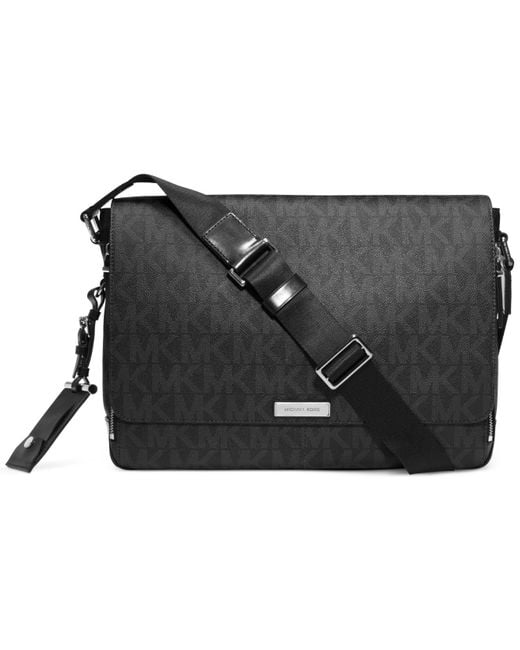 Michael Kors Jet Set Large Messenger Bag in Black for Men Lyst