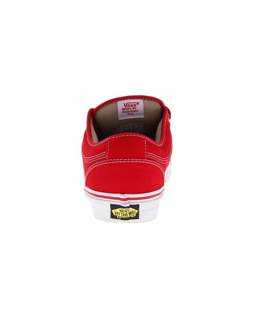 Chukka low vans red 2025