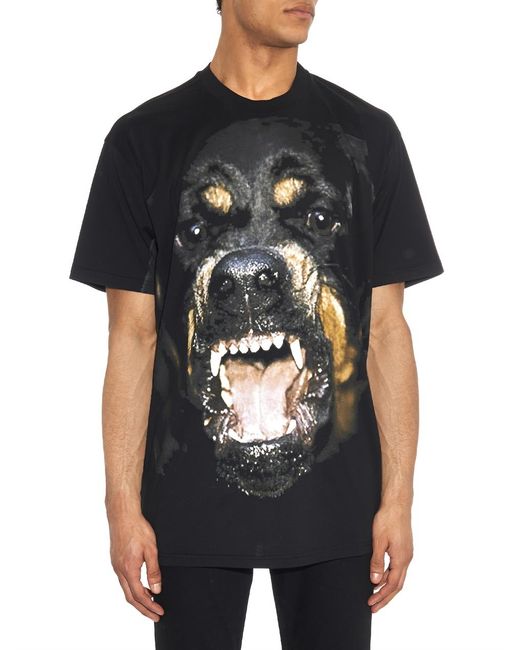 Givenchy Rottweiler Print T-Shirt in Black for Men | Lyst