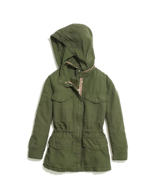 Madewell Military Anorak in Green | Lyst