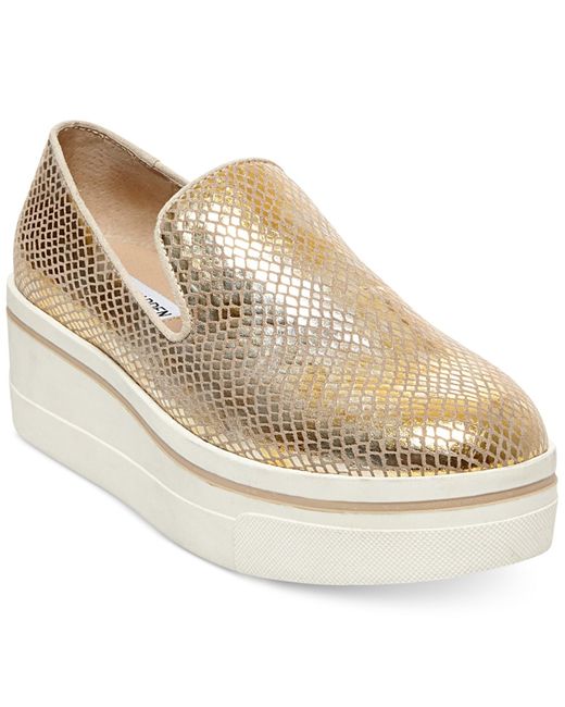 Steve madden slip on platform sneakers top