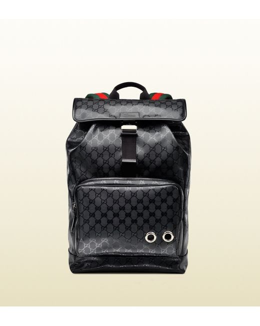 Gucci Black 500 By Gg Imprimé Backpack for men