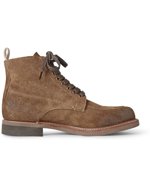 Rag & Bone Brown Rowan Suede Lace-Up Boots for men