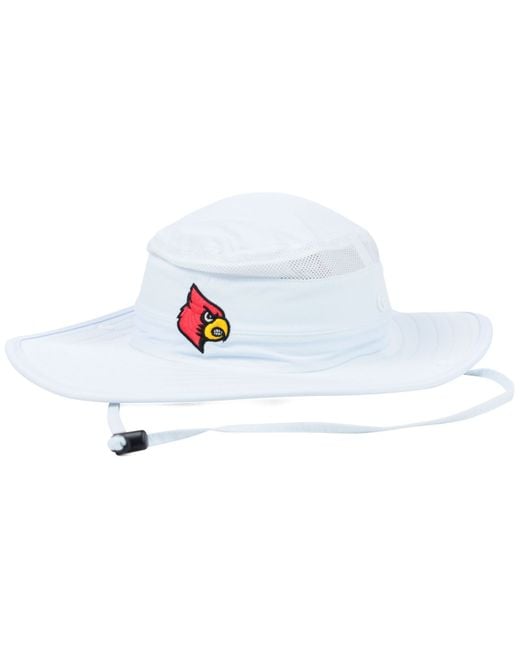 Men's Top of the World Gray Louisville Cardinals Steady Bucket Hat