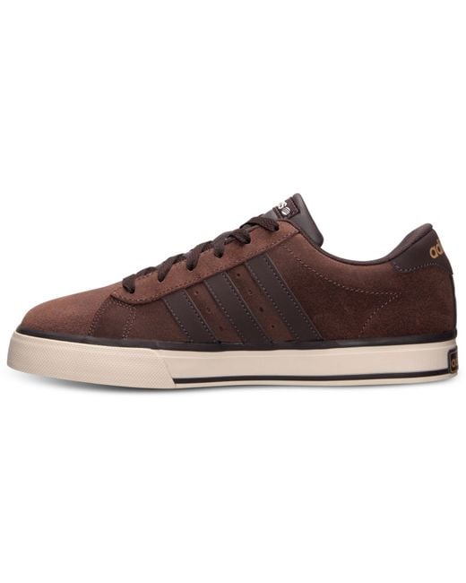 Adidas Brown Men'S Se Daily Vulc Casual Sneakers From Finish Line for men